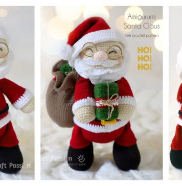 Amigurumi Santa Claus Doll Free Crochet Pattern