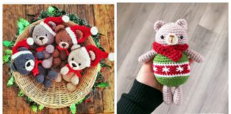 Christmas Bear Free Crochet Pattern