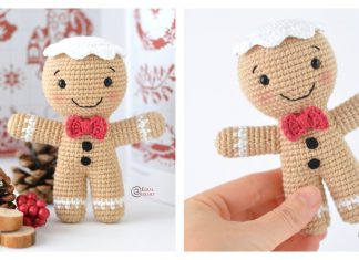 Gingerbread Man Amigurumi Free Crochet Pattern