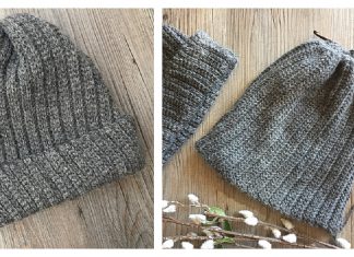 Men's Classic Beanie Free Crochet Pattern and Video Tutorial