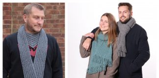 Unisex Rib Scarf Free Crochet Pattern