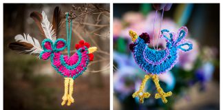 Rooster Ornament Free Crochet Pattern