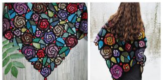 The Mackintosh Roses Shawl Crochet Pattern