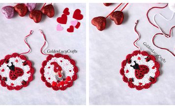 Valentine's Day Ornaments Free Crochet Pattern