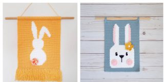 Bunny Wall Hanging Free Crochet Pattern