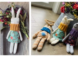 Rag Doll Bunny Amigurumi Free Crochet Pattern