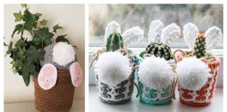 Easter Plant Pot Cover Free Crochet Patterns