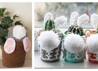 Easter Plant Pot Cover Free Crochet Patterns