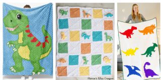 Dinosaur Blanket Crochet Patterns