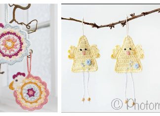 Easter Chicken Ornament Free Crochet Pattern