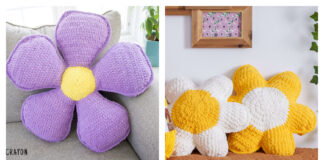 Flower Pillow Free Crochet Pattern