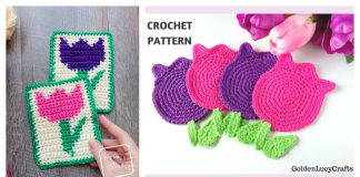 Tulip Coaster Crochet Patterns