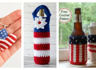 American Flag Inspired Projects Crochet Pattern - Home Decor