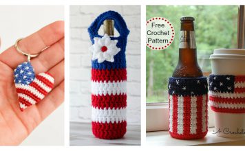 American Flag Inspired Projects Crochet Pattern - Home Decor