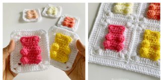 Gummy Bear Granny Square Crochet Pattern