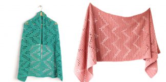 Zig Zagging Filet Shawl Free Crochet Pattern