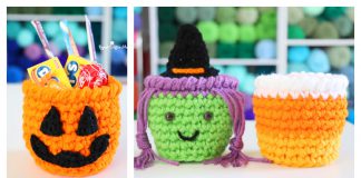 Halloween Treat Cups Free Crochet Pattern