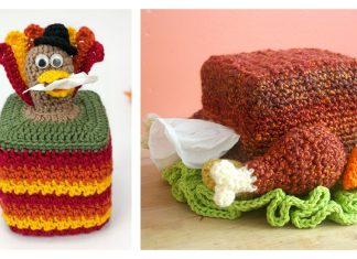 Thanksgiving Tissue Box Cover Free Crochet Pattern