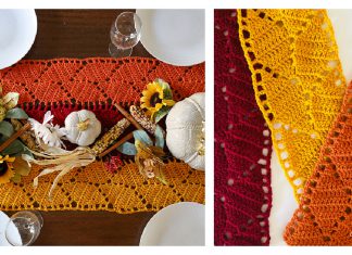 Autumn Leaves Decor Free Crochet Pattern