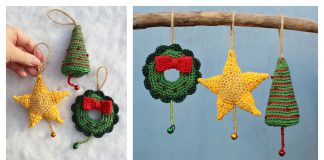 Christmas Decoration Trio Free Crochet Pattern