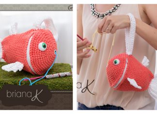 Fish Wristlet Yarn Holder Bag Free Crochet Pattern