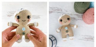 Mini Gingerbread Doll Free Crochet Pattern