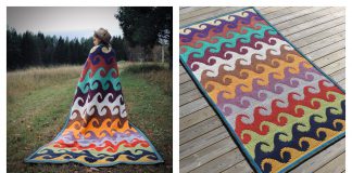 The Waves Blanket Free Crochet Pattern