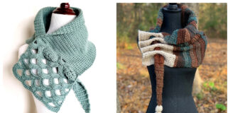 Triangle Keyhole Scarf Crochet Patterns