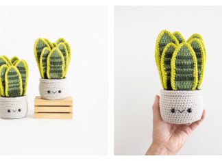 Amigurumi Snake Plant Free Crochet Pattern