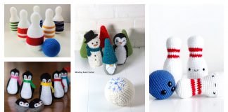 Bowling Pin and Ball Set Crochet Patterns