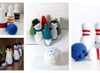 Bowling Pin and Ball Set Crochet Patterns