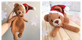 Christmas Bear Lovey Free Crochet Pattern