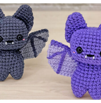 Pocket Pal Bat Free Crochet Pattern