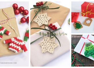 Christmas Gift Tag Free Crochet Pattern