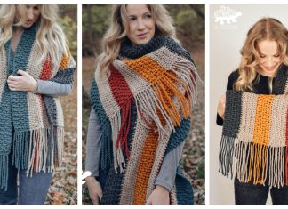 Easy Bonfire Scarf Free Crochet Pattern and Video Tutorial