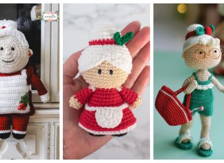 Mrs. Claus Amigurumi Crochet Patterns