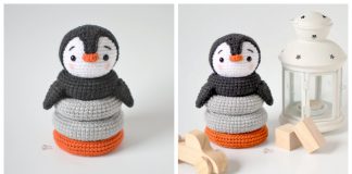 Penguin Stacking Toy Free Crochet Pattern