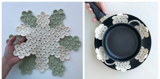 Yoyo Pan Protectors Free Crochet Pattern and Video Tutorial