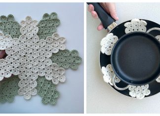 Yoyo Pan Protectors Free Crochet Pattern and Video Tutorial