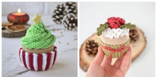 Christmas Cupcake Free Crochet Pattern