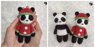 Christmas Panda Free Crochet Pattern