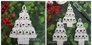 Lace Tree Ornament Free Crochet Pattern