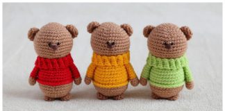 Teddy Bear Amigurumi Free Crochet Pattern