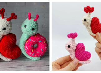 Heart Snail Crochet Patterns