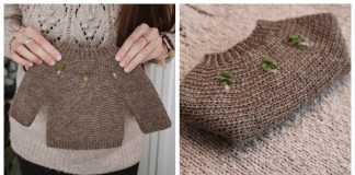 Into The Woods Baby Sweater Crochet Pattern