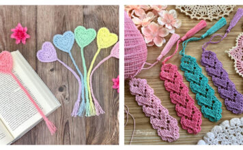 Lovely Heart Bookmark Free Crochet Pattern