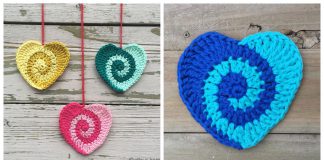 Swirly Heart Free Crochet Pattern