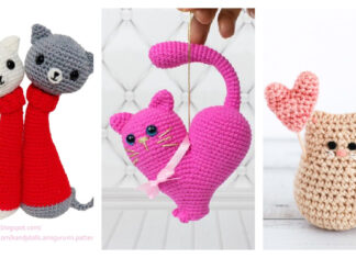 Valentines Day Cat Free Crochet Pattern