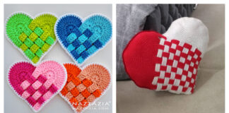 Woven Heart Free Crochet Patterns