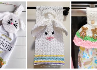 Easter Bunny Towel and Towel Topper Free Crochet Pattern